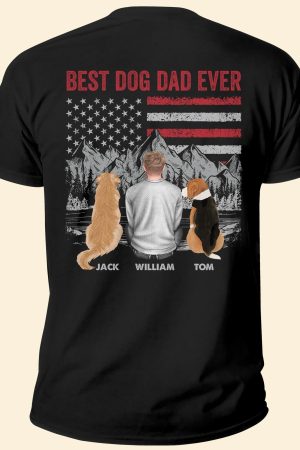 Best Dog Dad Ever - PersonalizedOne Size Shirt