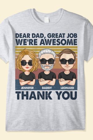 Mom, Dad - Thank You - PersonalizedOne Size Shirt
