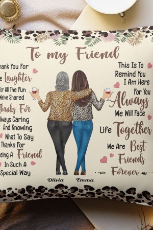 Thank You For The Laughter Friendship - Personalized Pillow (Insert Included)